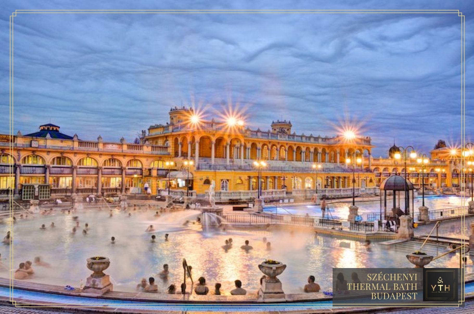 Healthy thermal bath in Budapest, Hungary